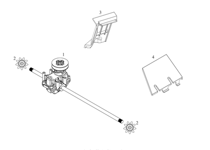 Rear Transmission Diagram and Parts List for SC700H (12AN2CQ710)(2019) Cub Cadet Lawn Mower
